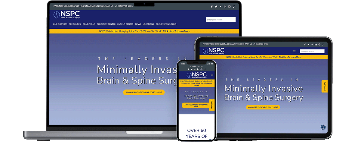 NSPC website, built by Newsday Connect